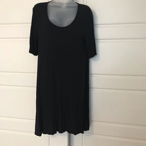 Black American Apparel scoopneck trapeze dress